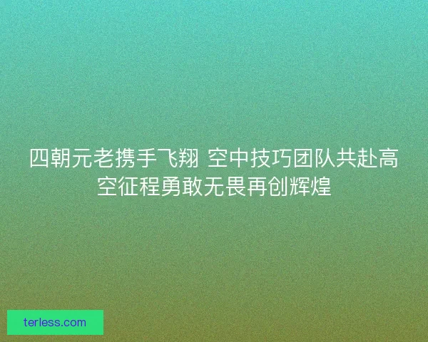四朝元老携手飞翔 空中技巧团队共赴高空征程勇敢无畏再创辉煌